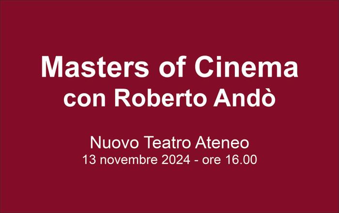 Masters of Cinema con Roberto Andò