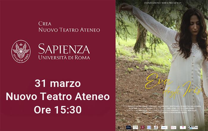 proiezione docufilm Eva degli Iris Nuovo Teatro ateneo 31 marzo 15:30