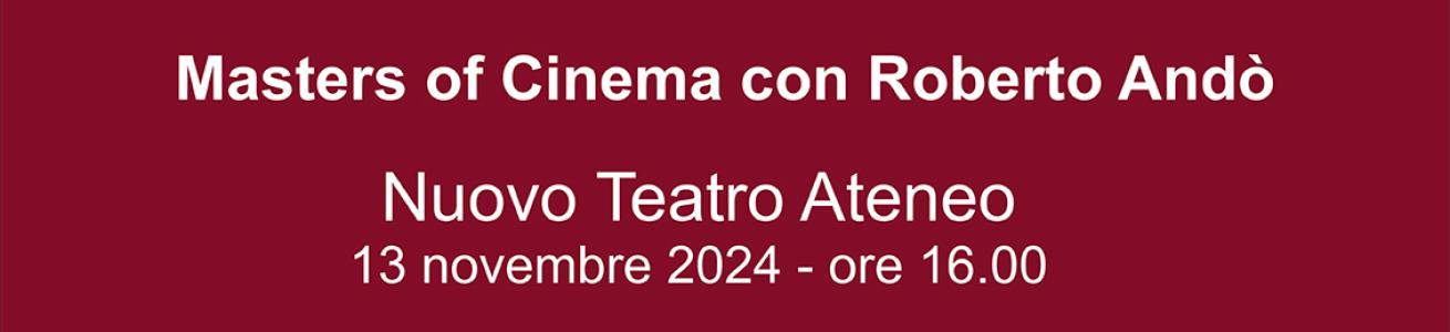 Masters of Cinema con Roberto Andò