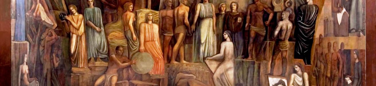 murale Mario Sironi L'Italia tra le Arti e le Scienze